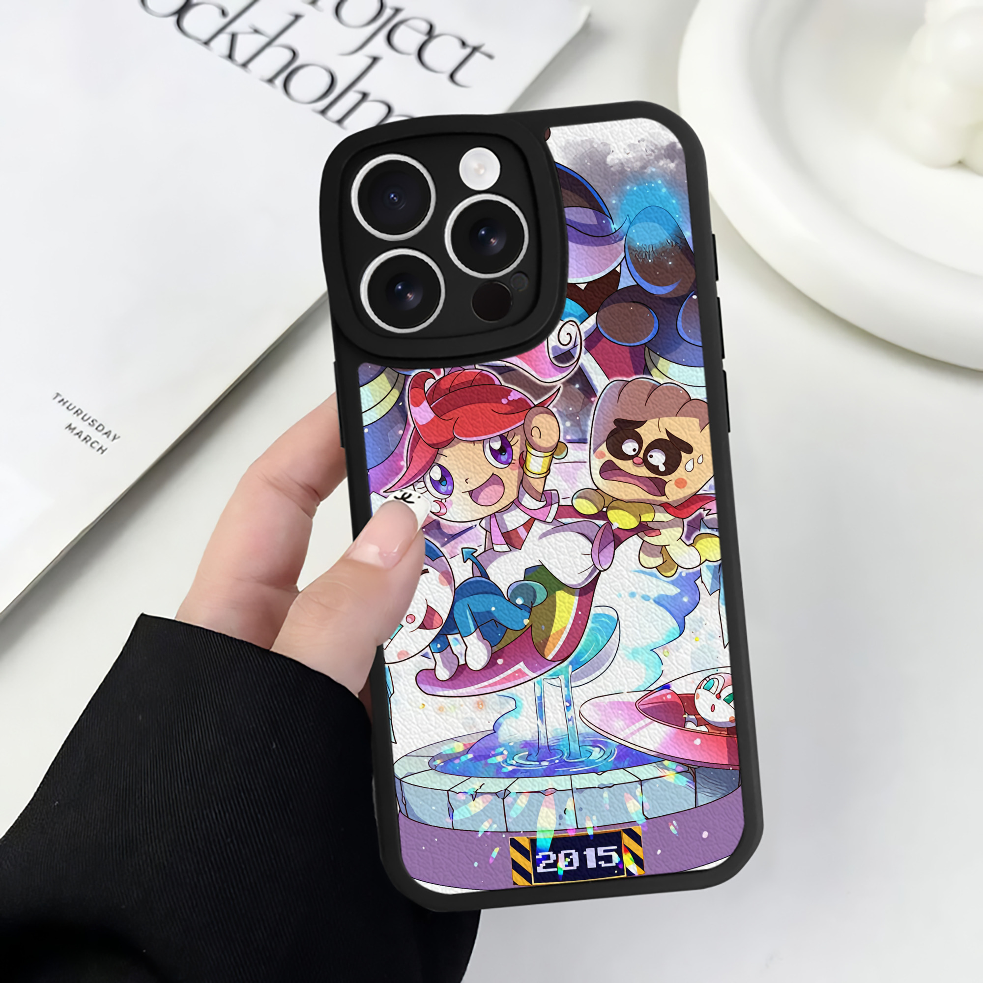 （画像用） アンパンマン Anpanman 【iPhone 16シリーズ対応】シリコンスマホケース（レザー調） 材質：シリコン